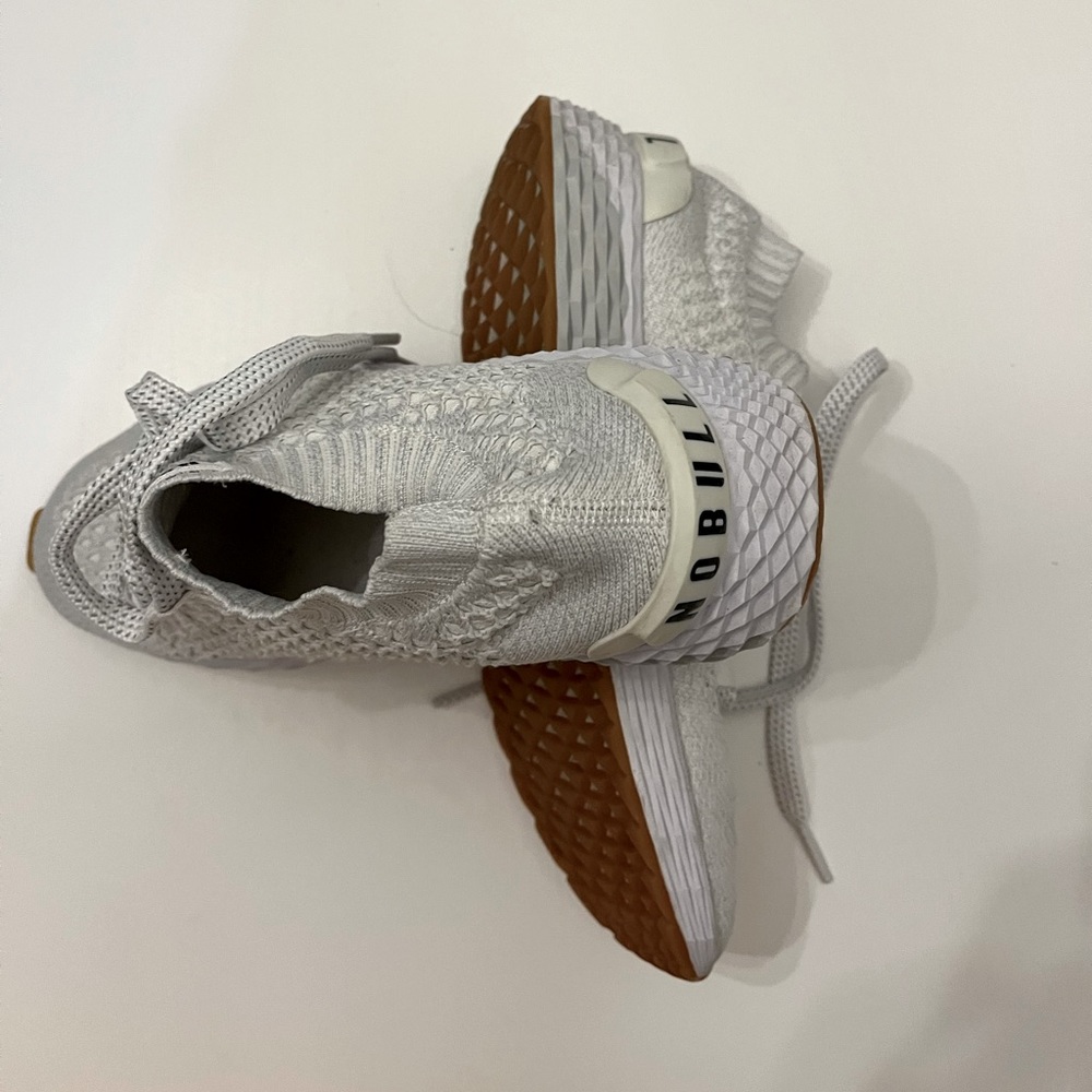 No Bull White Knit Trainers Size M 9